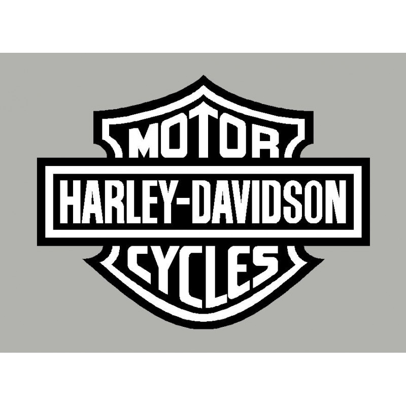 2 Sticker autocollant Harley Davidson N&B
